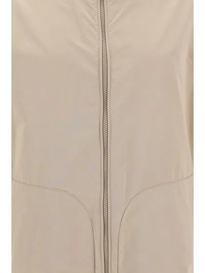 Brunello Cucinelli Jackets In Farro+white