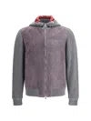 Brunello Cucinelli Men English Knit Jacket In Multi