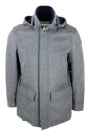Brunello Cucinelli Down Jacket In Grey