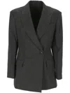 Brunello Cucinelli Button Detailed Long In Grey