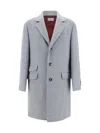 Brunello Cucinelli Wool Coat In Grey