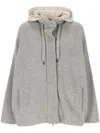 Brunello Cucinelli Long-sleeved Cotton Clothes In Grey
