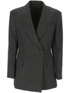 Brunello Cucinelli Button Detailed Long In Grey
