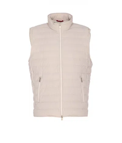 Brunello Cucinelli Men Lightweight Sleeveless Down Jacket In Pink