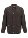 Brunello Cucinelli Cotton Water-resistant Field Jacket In Multicolor