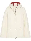 Brunello Cucinelli Women's Hooded Canvas Waterproof Jacket In Multicolor