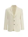 Brunello Cucinelli Single-breasted Blazer In Neutral