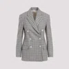 Brunello Cucinelli Double-breasted Virgin Wool Jacket With Check Pattern
