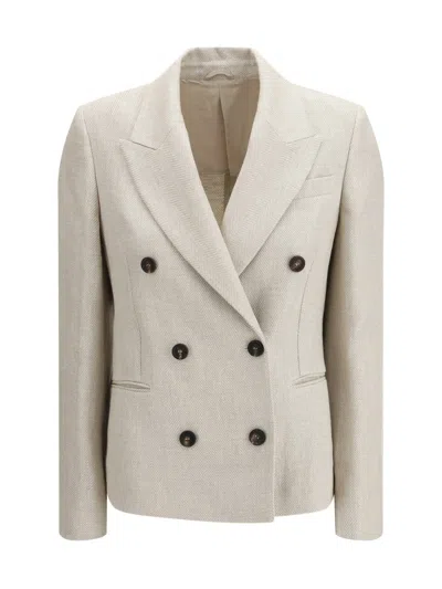 Brunello Cucinelli Jackets In Neutral