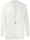 Brunello Cucinelli Single-breasted Fitted Blazer In White