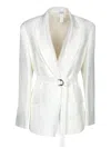 Brunello Cucinelli White Organza Linen And Viscose Jacket In White
