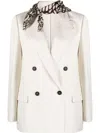 Brunello Cucinelli Double-breasted Blazer In White