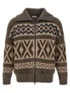 Brunello Cucinelli Multicolor Jacquard Cardigan