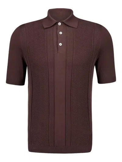 BRUNELLO CUCINELLI JACQUARD-KNIT POLO SHIRT