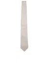 Brunello Cucinelli Jacquard Micro-pattern Cream Tie In White