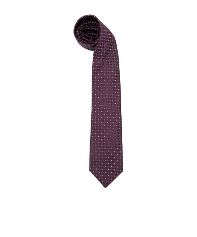 Brunello Cucinelli Jacquard Pattern Tie In Brown