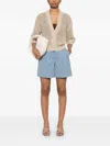 Brunello Cucinelli Jacquard Shorts In Blue