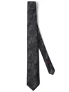 Brunello Cucinelli Jacquard Silk Tie In Black