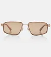 Brunello Cucinelli Eckige Sonnenbrille Jarama