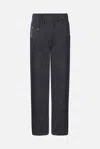 Brunello Cucinelli Straight Leg Trousers With Contrast Stitching In Blue