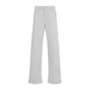 Brunello Cucinelli Garment Dyed Grey Cotton Jeans In Gray
