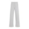Brunello Cucinelli Garment Dyed Grey Cotton Jeans In Gray