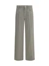 Brunello Cucinelli Women Wide-leg Jeans In Green