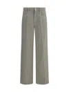Brunello Cucinelli Women Wide-leg Jeans In Green