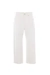 Brunello Cucinelli Trousers With A Square Cropped Silhouette In Gray