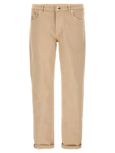 Brunello Cucinelli Jeans In Beige
