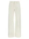 Brunello Cucinelli White Contemporary Loose Jeans In Beige