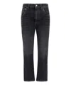 Brunello Cucinelli Black Jeans With Monil Detail On The Rear In Denim Woman In Black