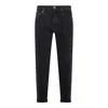 Brunello Cucinelli Five-pocket Denim Jeans With Belt Loops In Black