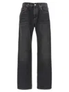 Brunello Cucinelli Black Jeans With Monil Detail On The Rear In Denim Woman In Black