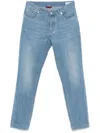 Brunello Cucinelli Cuffed-hem Jeans In Blue