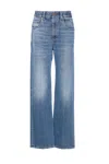 Brunello Cucinelli Women Contemporary Loose Jeans With Monile In Blue