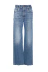 Brunello Cucinelli Women Contemporary Loose Jeans With Monile In Blue