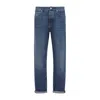 Brunello Cucinelli Belt Loop Jeans In Blue