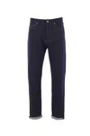 Brunello Cucinelli Men Iconic Fit Denim Cotton Jeans In Blue