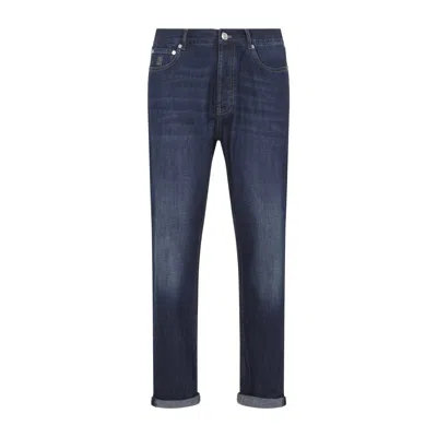 Brunello Cucinelli Iconic Jeans Men In Blue