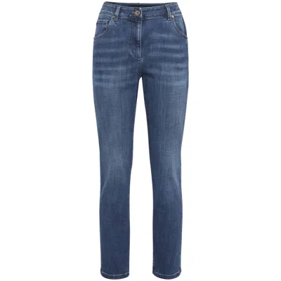 Brunello Cucinelli Distressed-finish Denim Jeans In Blue