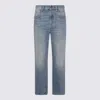 Brunello Cucinelli Blue Cotton Denim Jeans In Blue