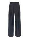 Brunello Cucinelli Women Wide Leg Jeans In Gray