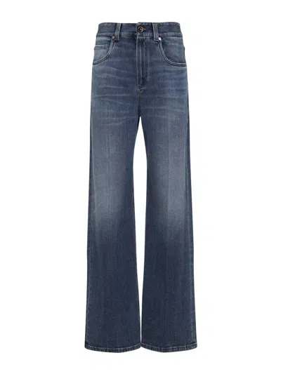 BRUNELLO CUCINELLI JEANS BOOT-CUT - AZUL