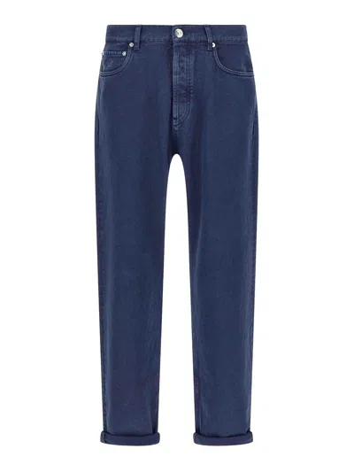 BRUNELLO CUCINELLI JEANS BOOT-CUT - AZUL