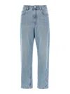 Brunello Cucinelli Light Blue Cotton Denim Jeans In Light Blue