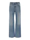 Brunello Cucinelli Light Blue Wide-leg Jeans In Light Blue