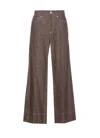 Brunello Cucinelli High-rise Wide-leg Jeans In Brown