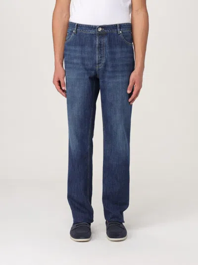 BRUNELLO CUCINELLI JEANS BRUNELLO CUCINELLI MEN COLOR BLUE,425411009