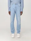 Brunello Cucinelli Stonewashed Cotton Denim Jeans In Blau
